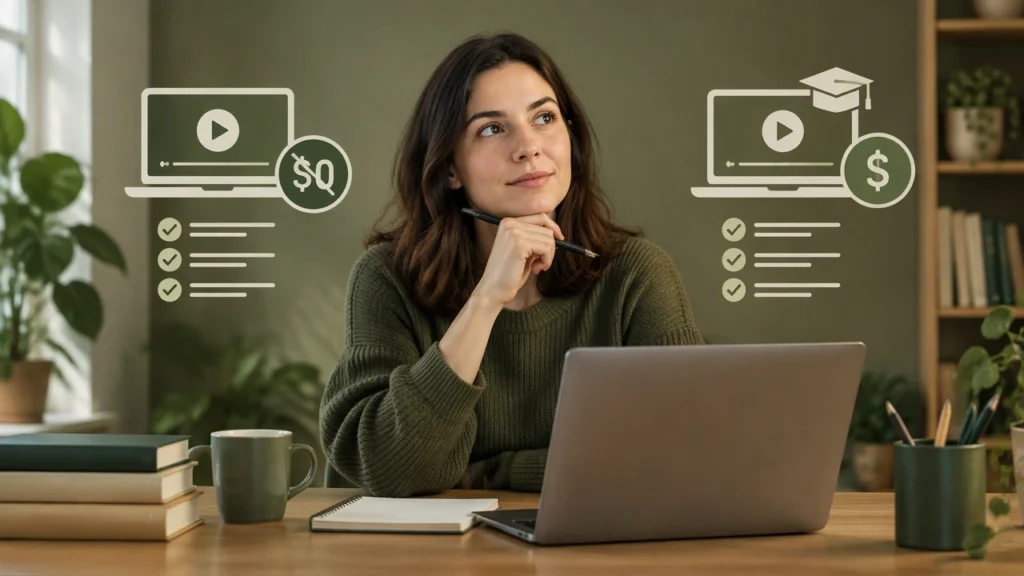 free vs paid courses