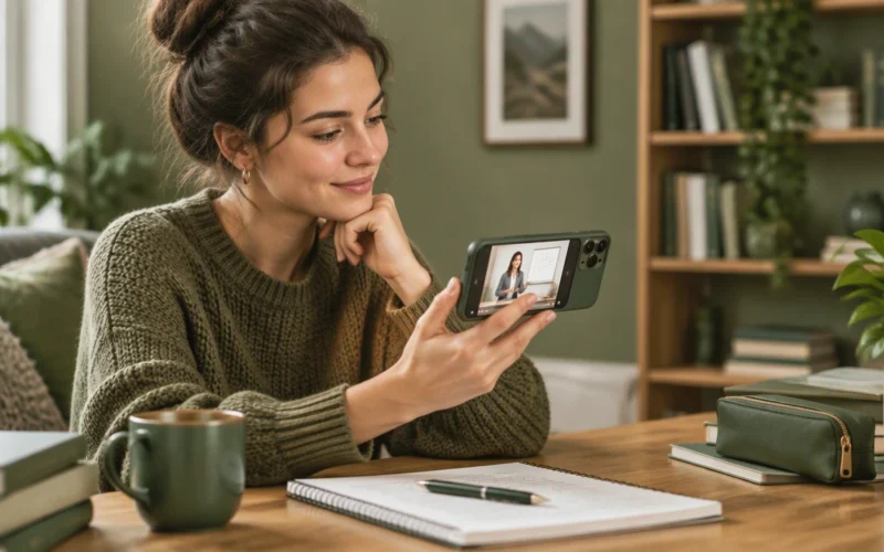 learning on a phone