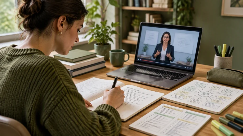note taking methods for video lessons