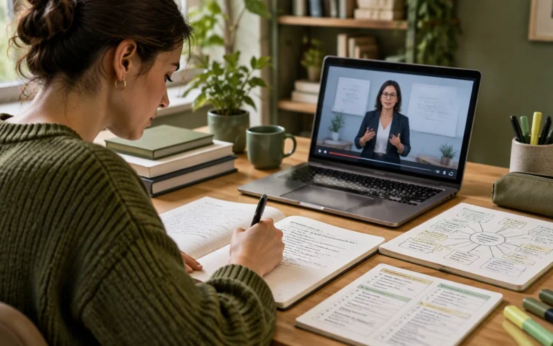 note taking methods for video lessons
